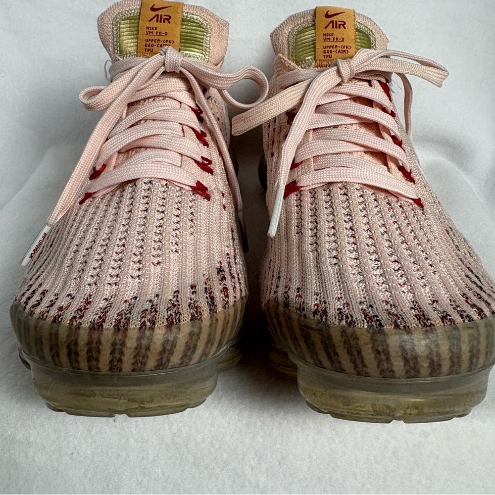 Nike Air Vapormax Flyknit 3 Sunset Tint White Pink Women's 8.5 - Picture 5 of 15
